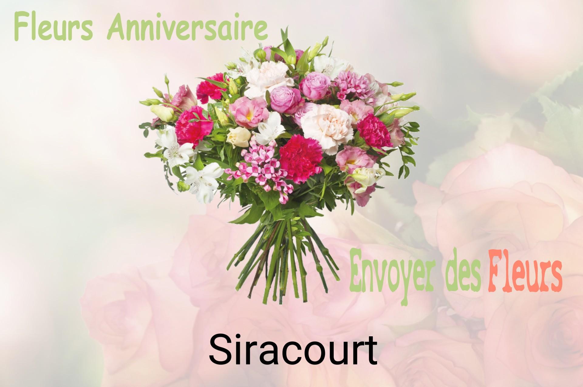 Bouquet de fleurs d’anniversaire livré à Siracourt